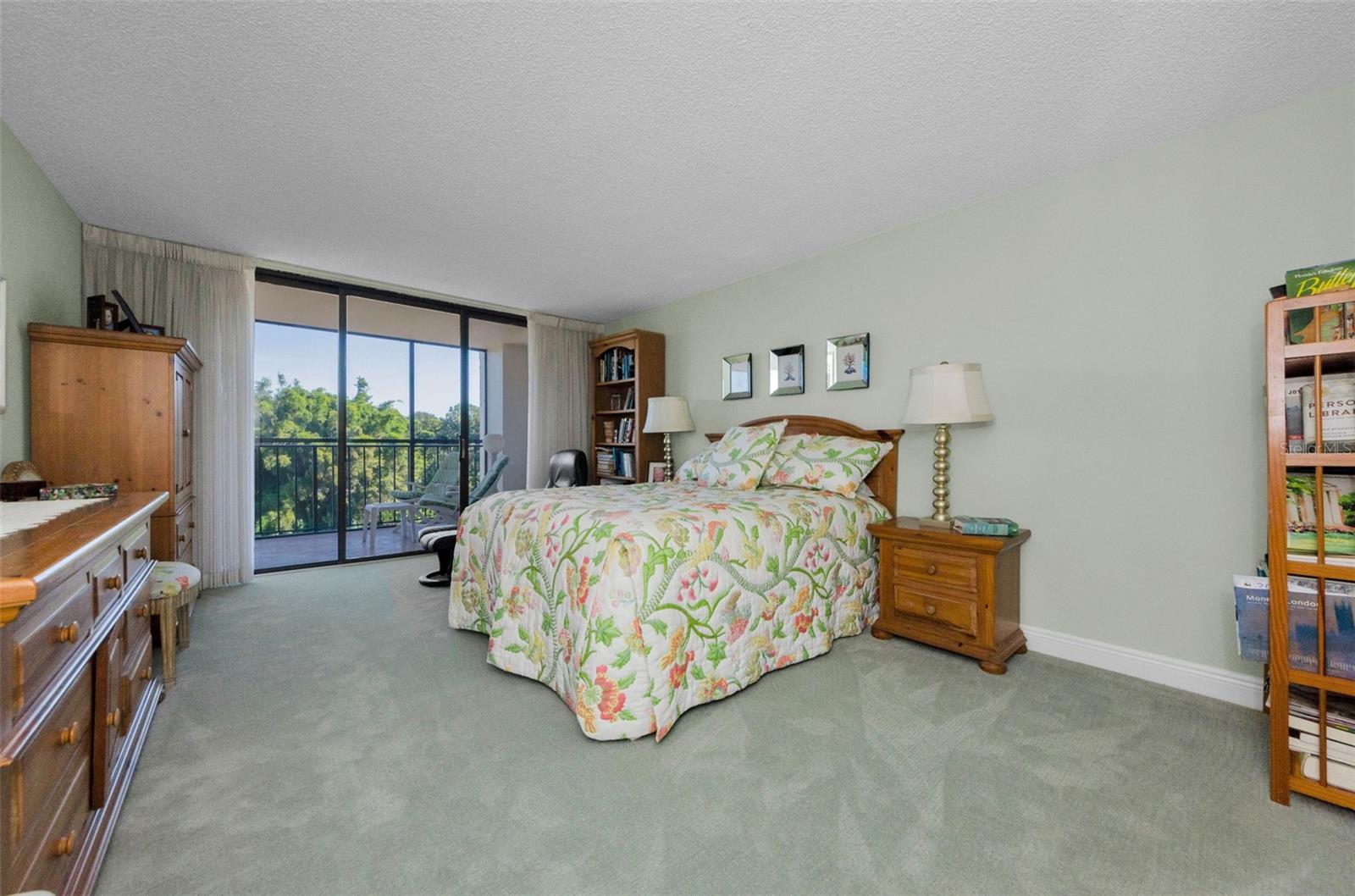 Master bedroom, queen bed.
