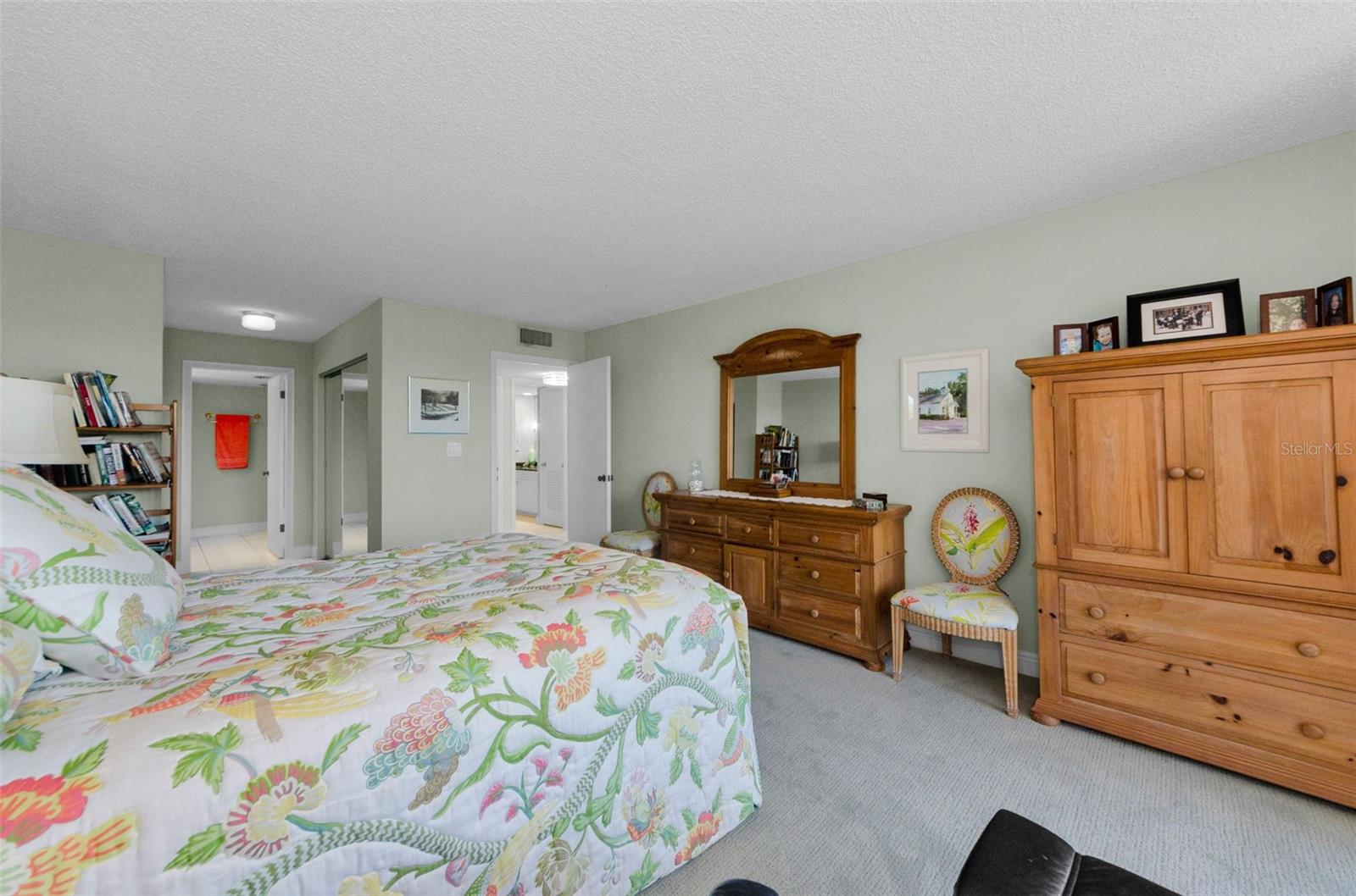 Room for dressers and so much more In the master bedroom.