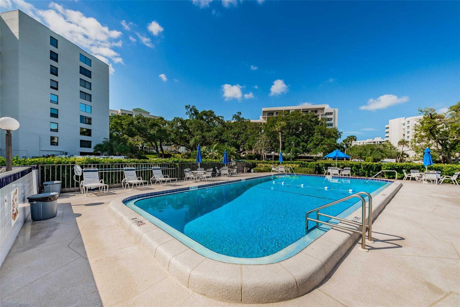 The heated pool for Bayshore II, next to the lake!