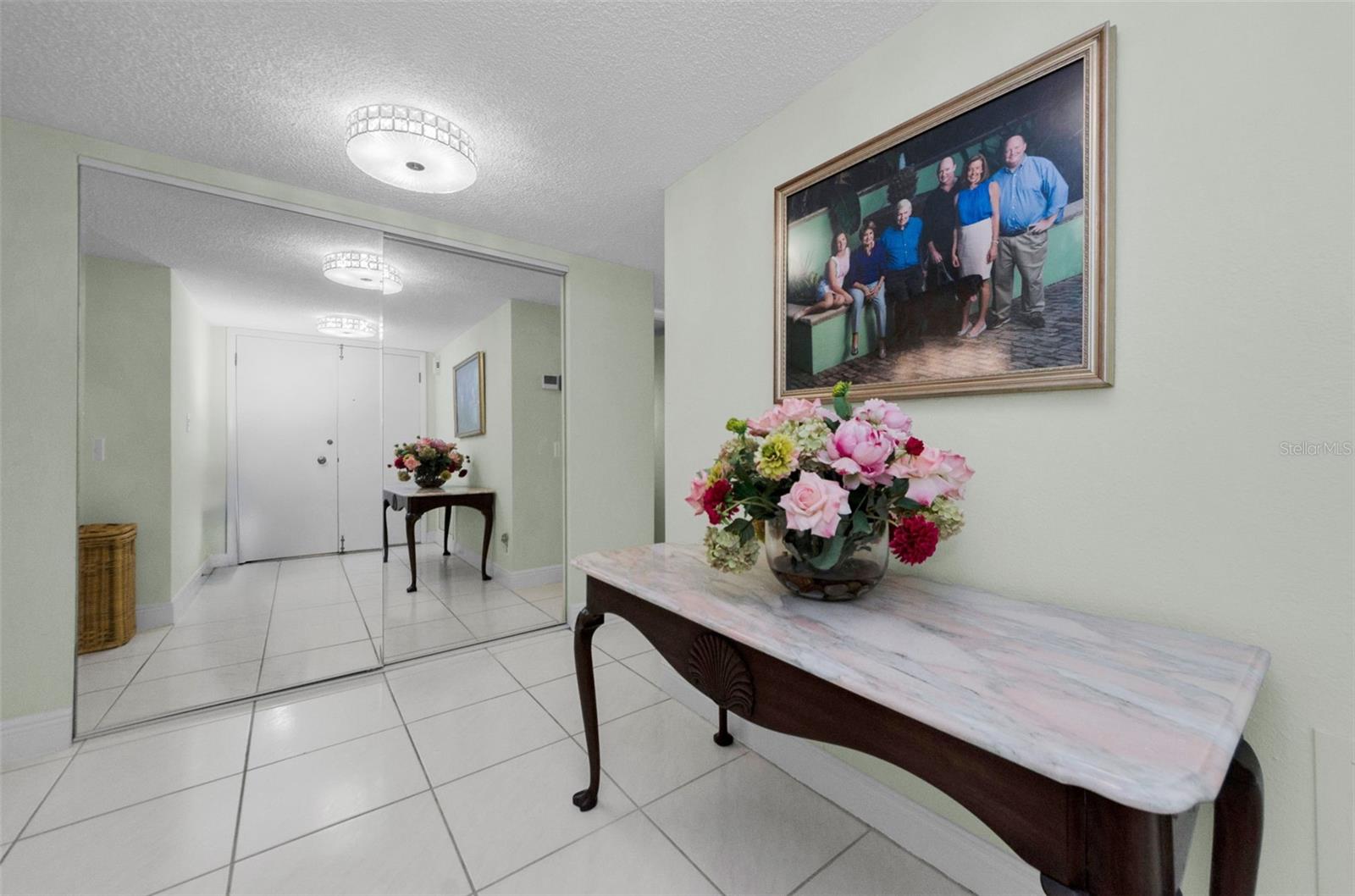 Entry foyer of this lovely home.