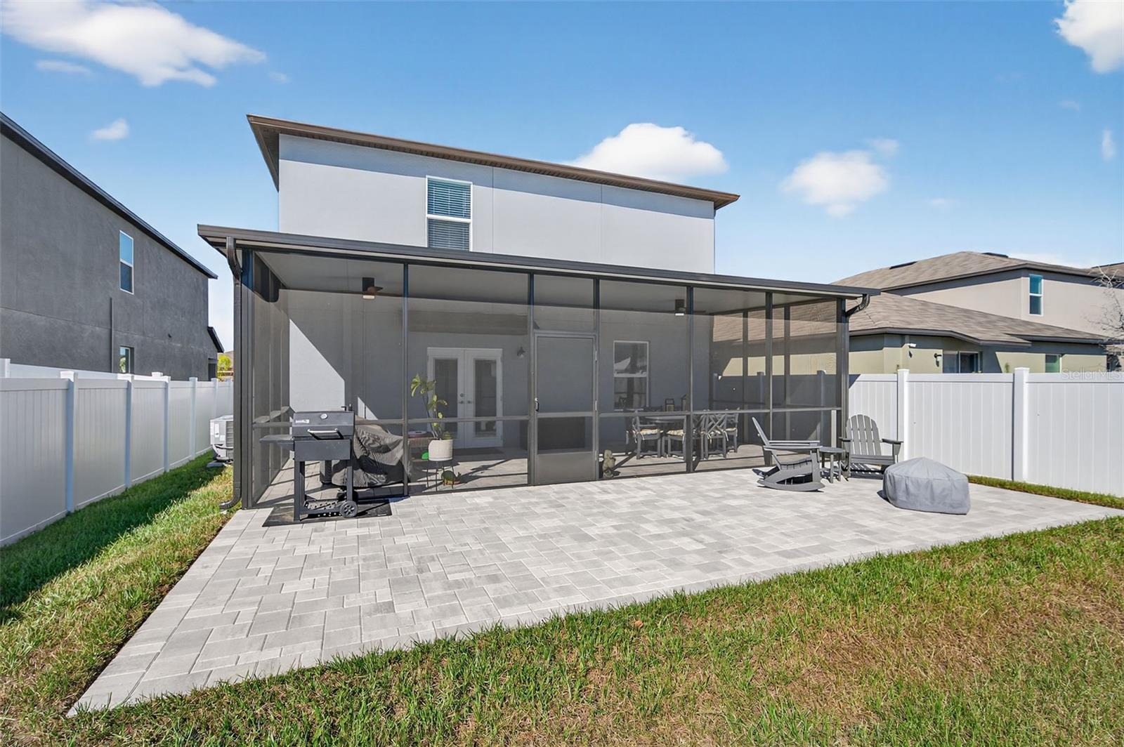 Extended open air patio
