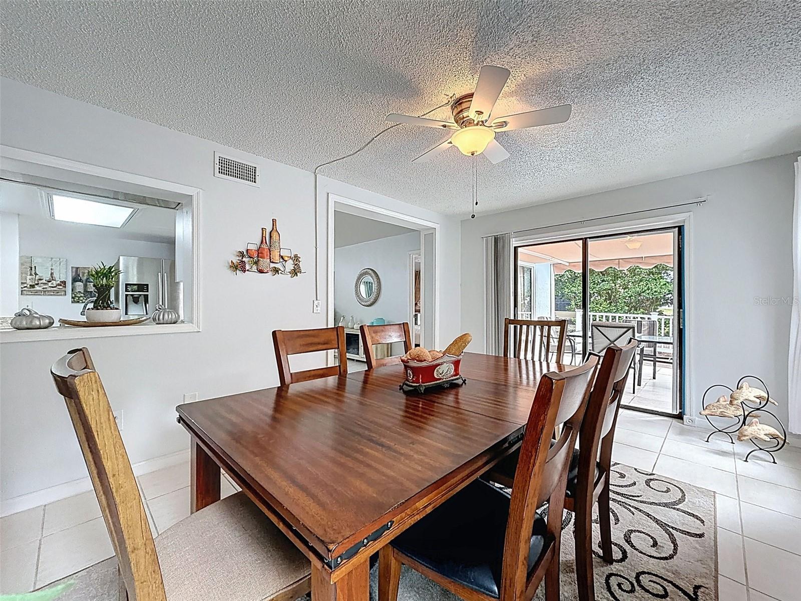 Kitchen is still connected to living space to keep the conversation going.