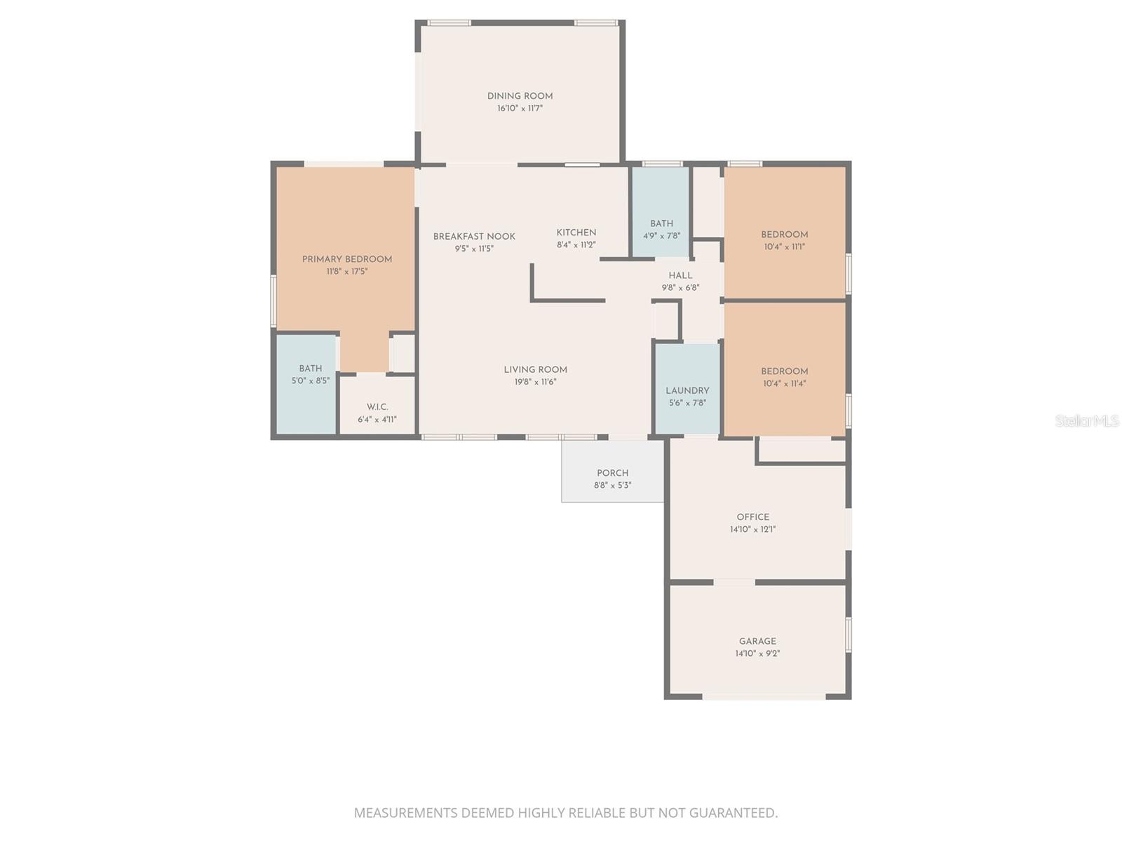 Split floor plan is perfect for extra privacy.