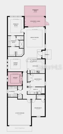 Additional Highlights Include: Study in place of flex, outdoor kitchen rough-in, extended garage, extended screen patio, tray ceilings, and 8' interior doors.