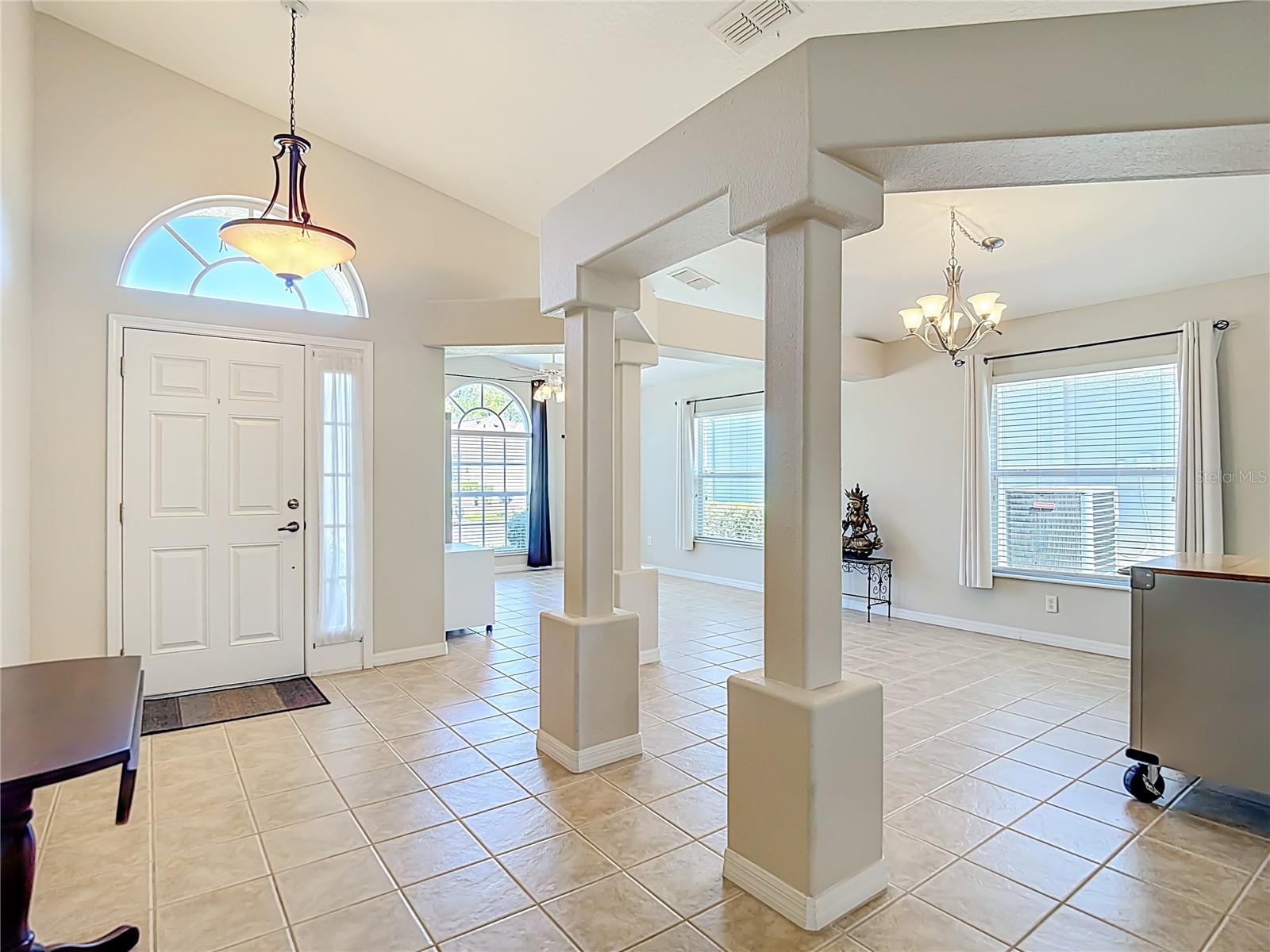 Entry - Living Room - Dining Room