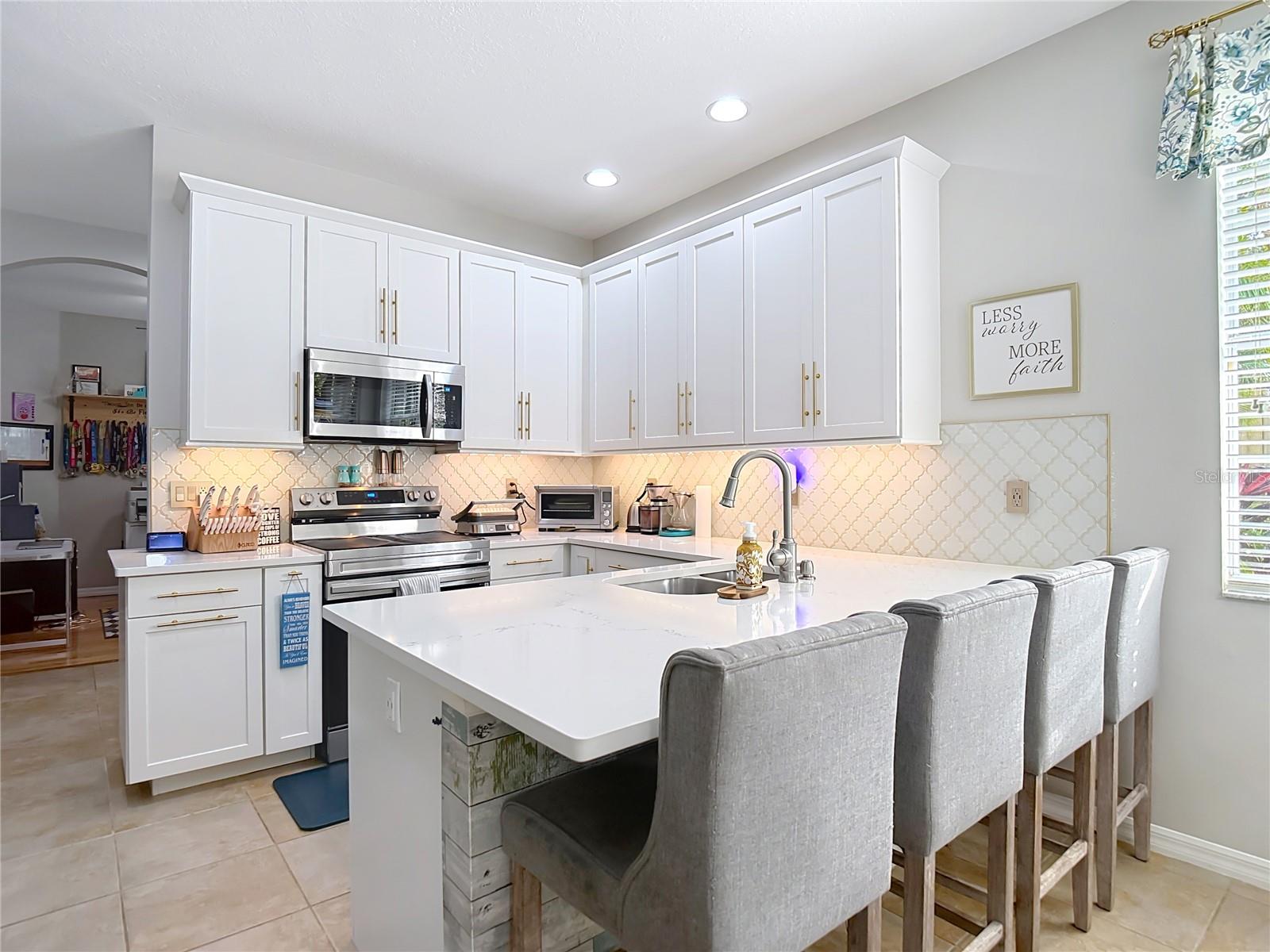 View of kitchen from kitchenette