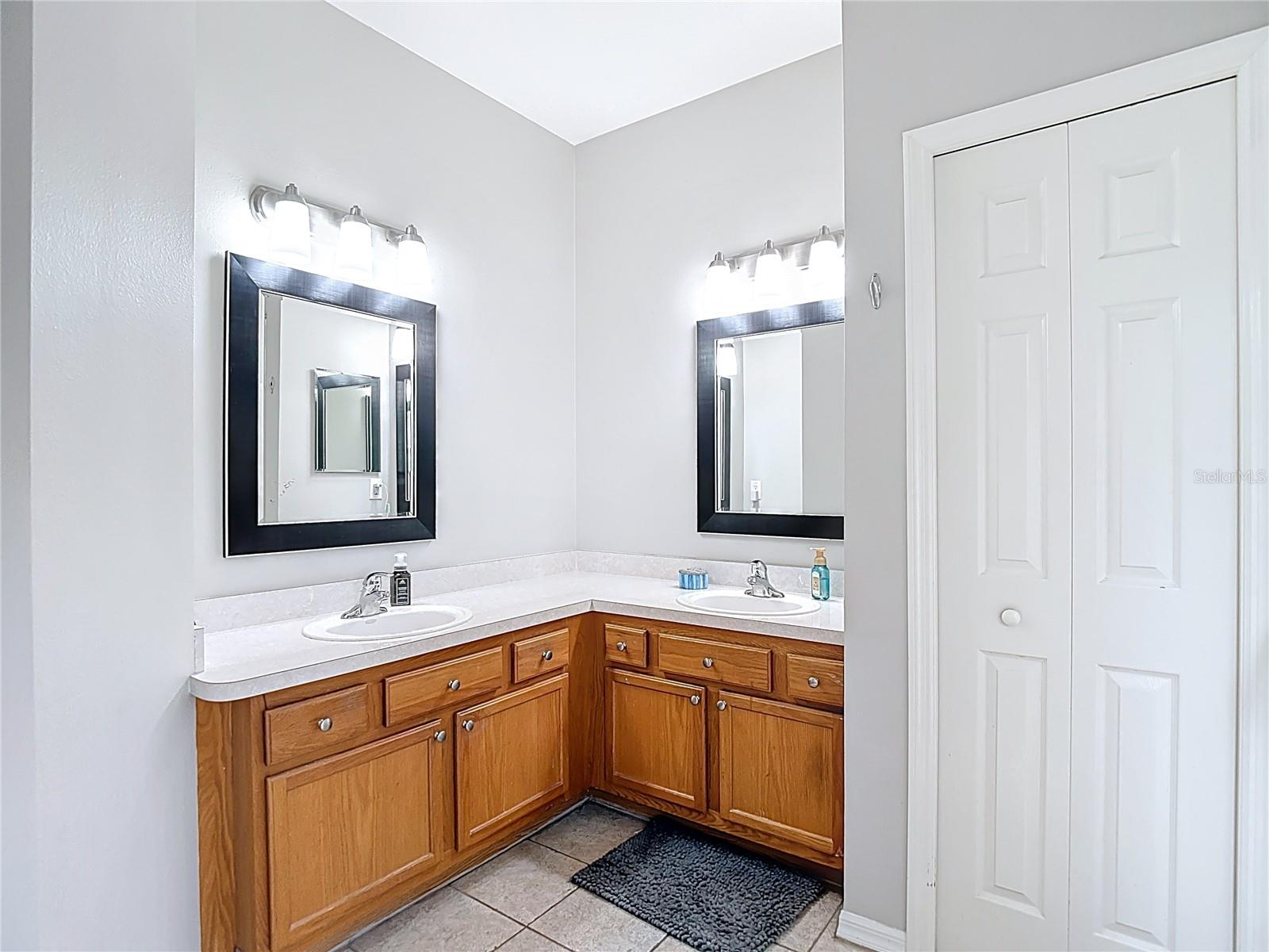 Ensuite with dual vanities