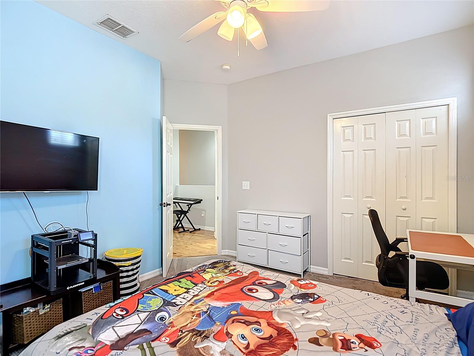View towards hallway from bedroom #3