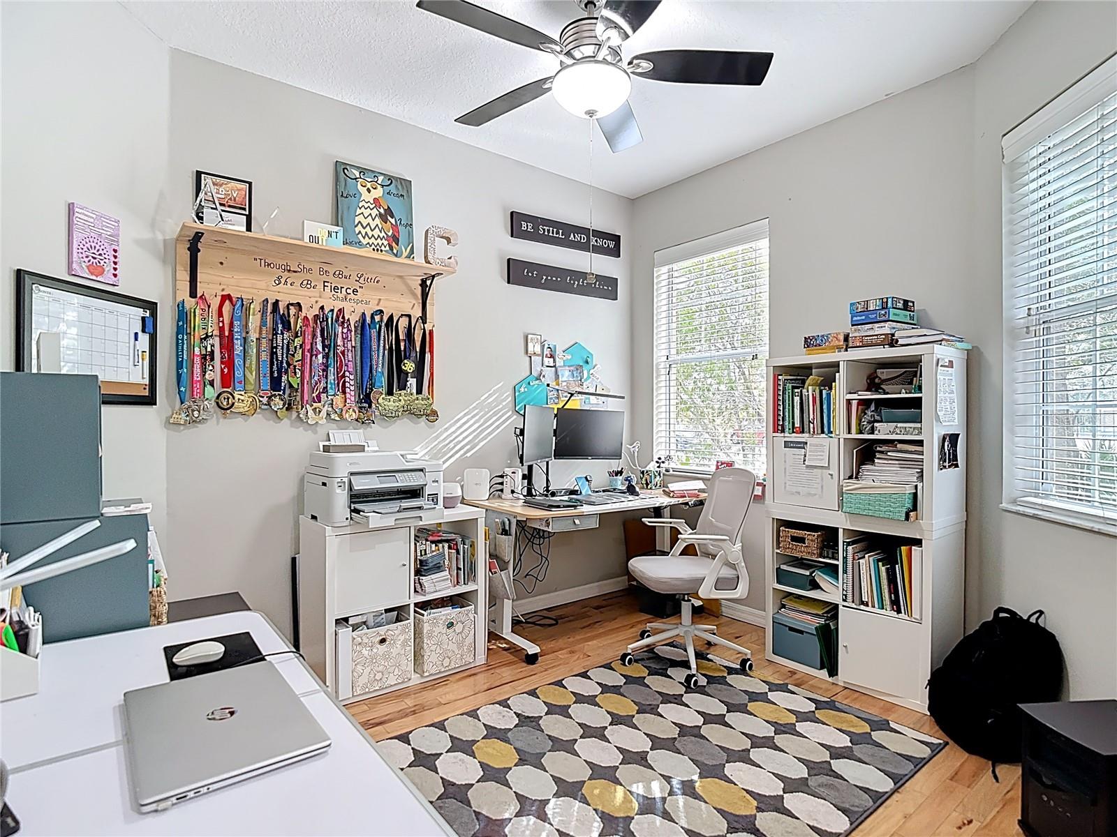 Flex room being used as an office