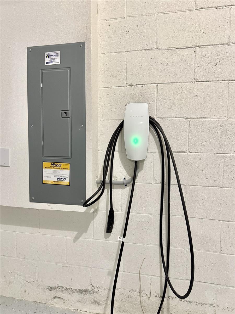 EV Charging Station in Garage