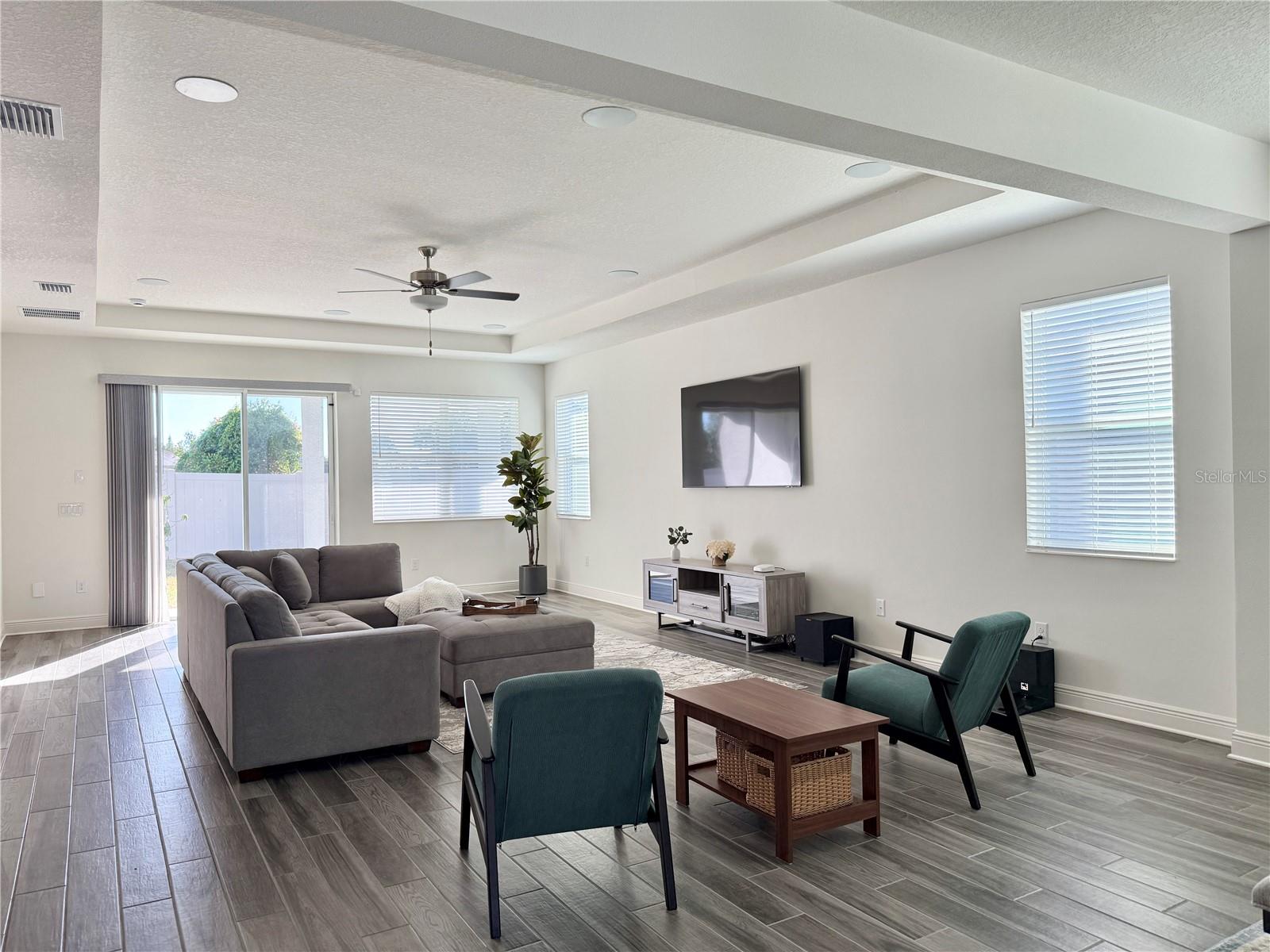 Living Area - Porcelain Tiles Floors Throughout Home