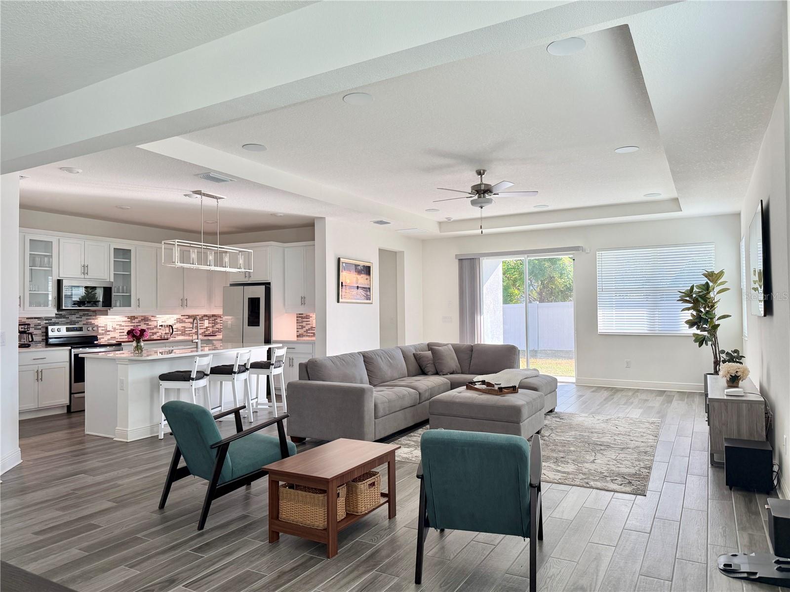 Living Area - Tray Ceiling