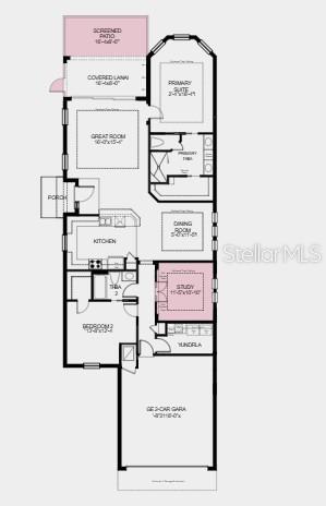 Additional Highlights include: laundry sink with cabinets; 4' garage extension, interior 8' doors, extended screened patio, study and more!