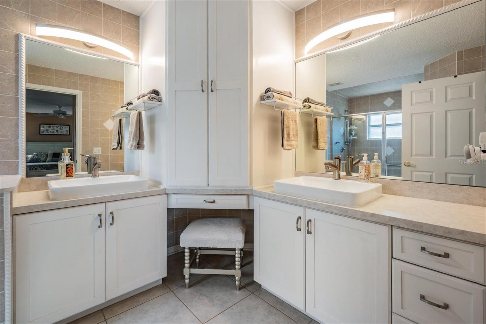 Thoughtful master bathroom layout