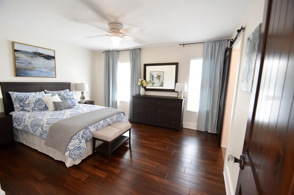 Virtual Staged Primary Bedroom