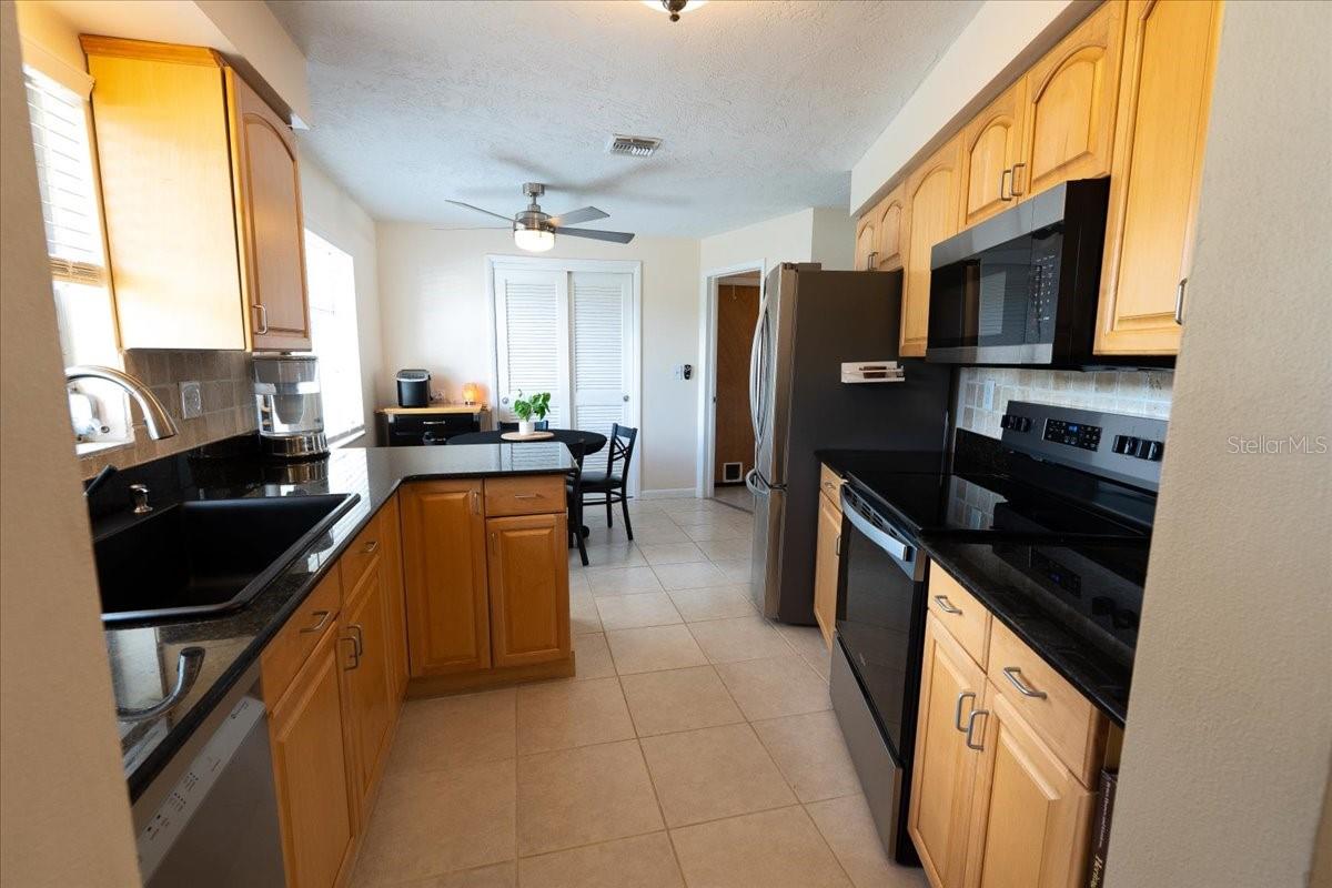 Front entrance view of Kitchen