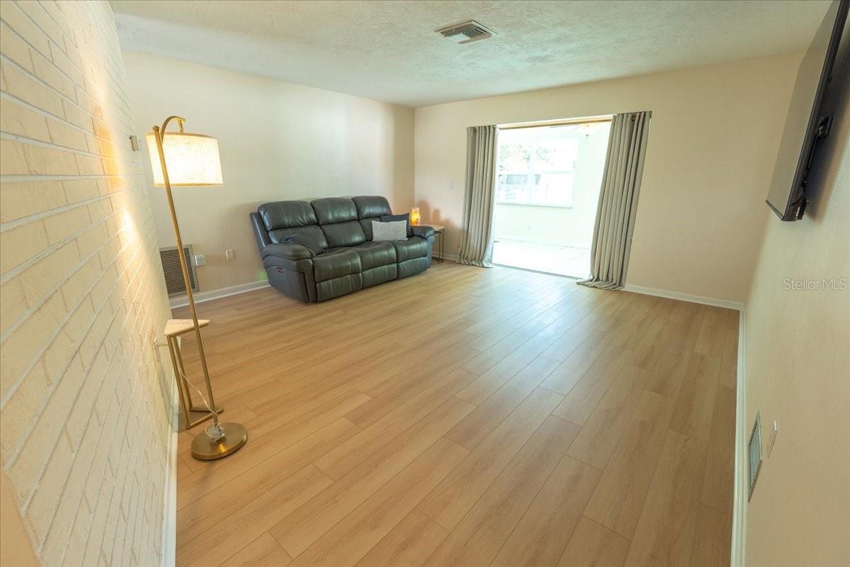 Front entrance view of living room
