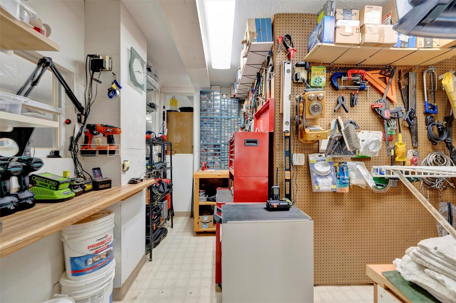 Workshop on first floor
