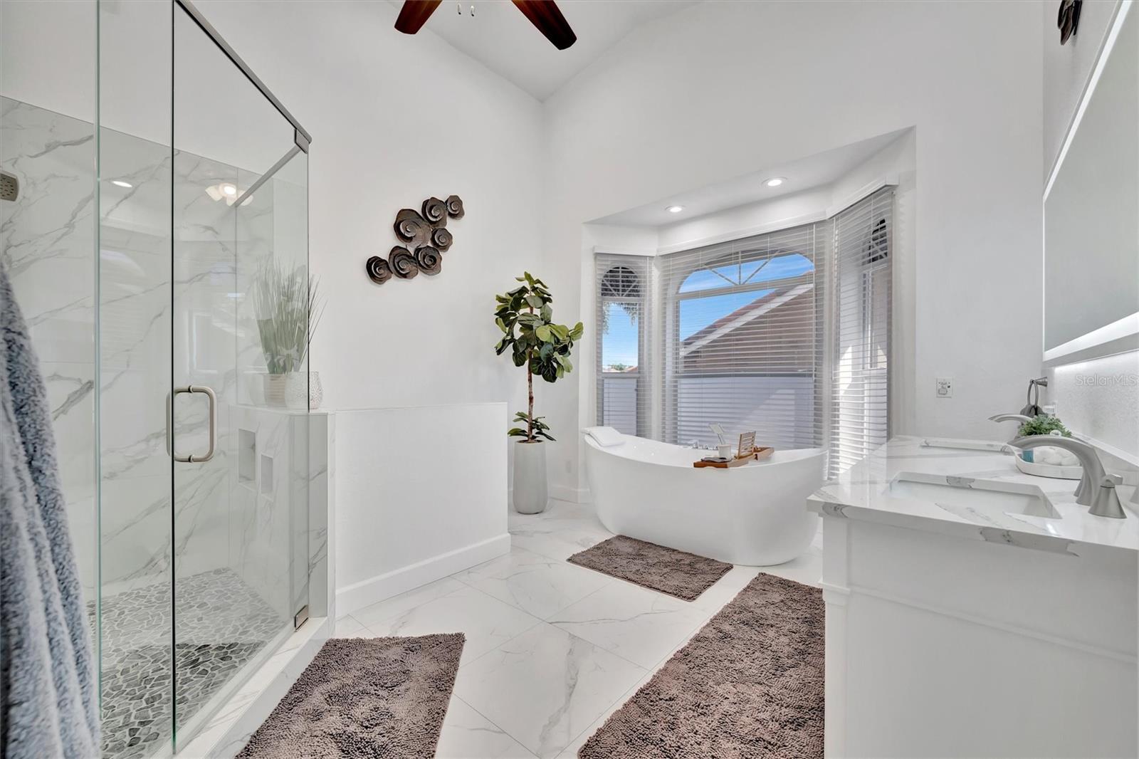 oversized, spa like guest bathroom, 2nd floor