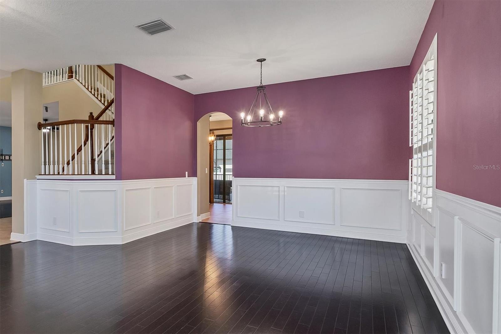 Beautiful formal living area just off the kitchen