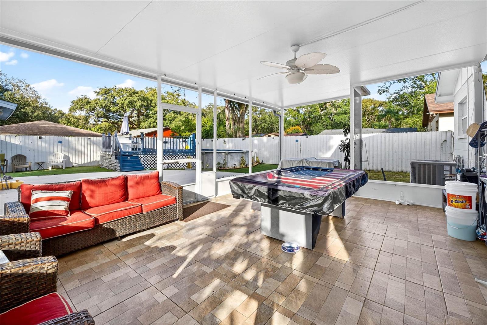 Rear Screened-in Porch