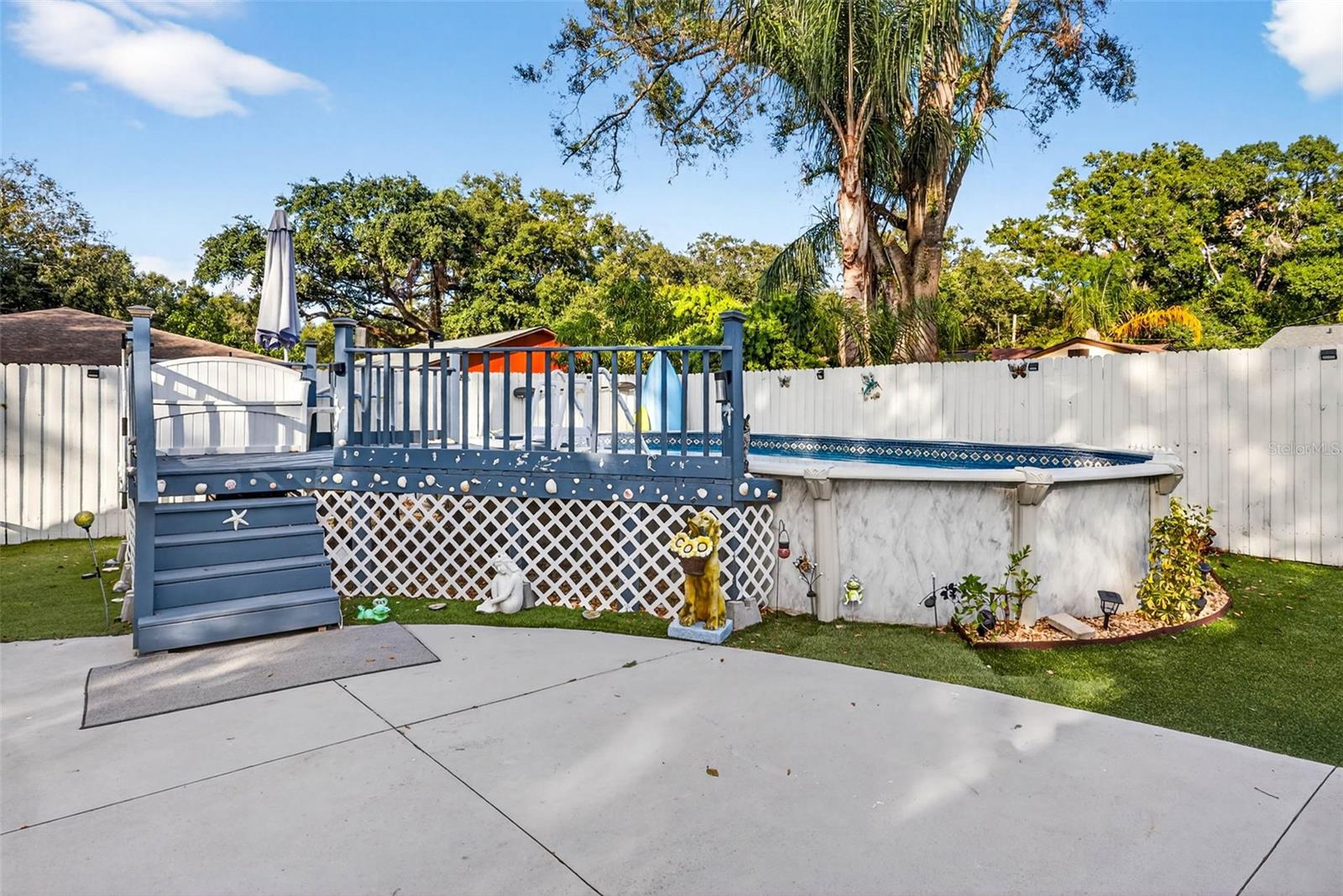Above Ground Pool with Deck