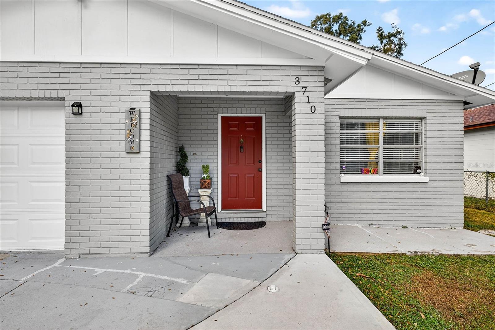 Front patio entry