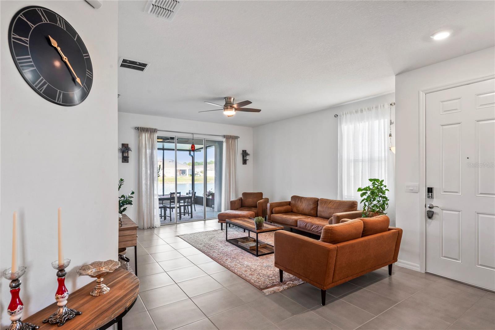 Living room view from kitchen