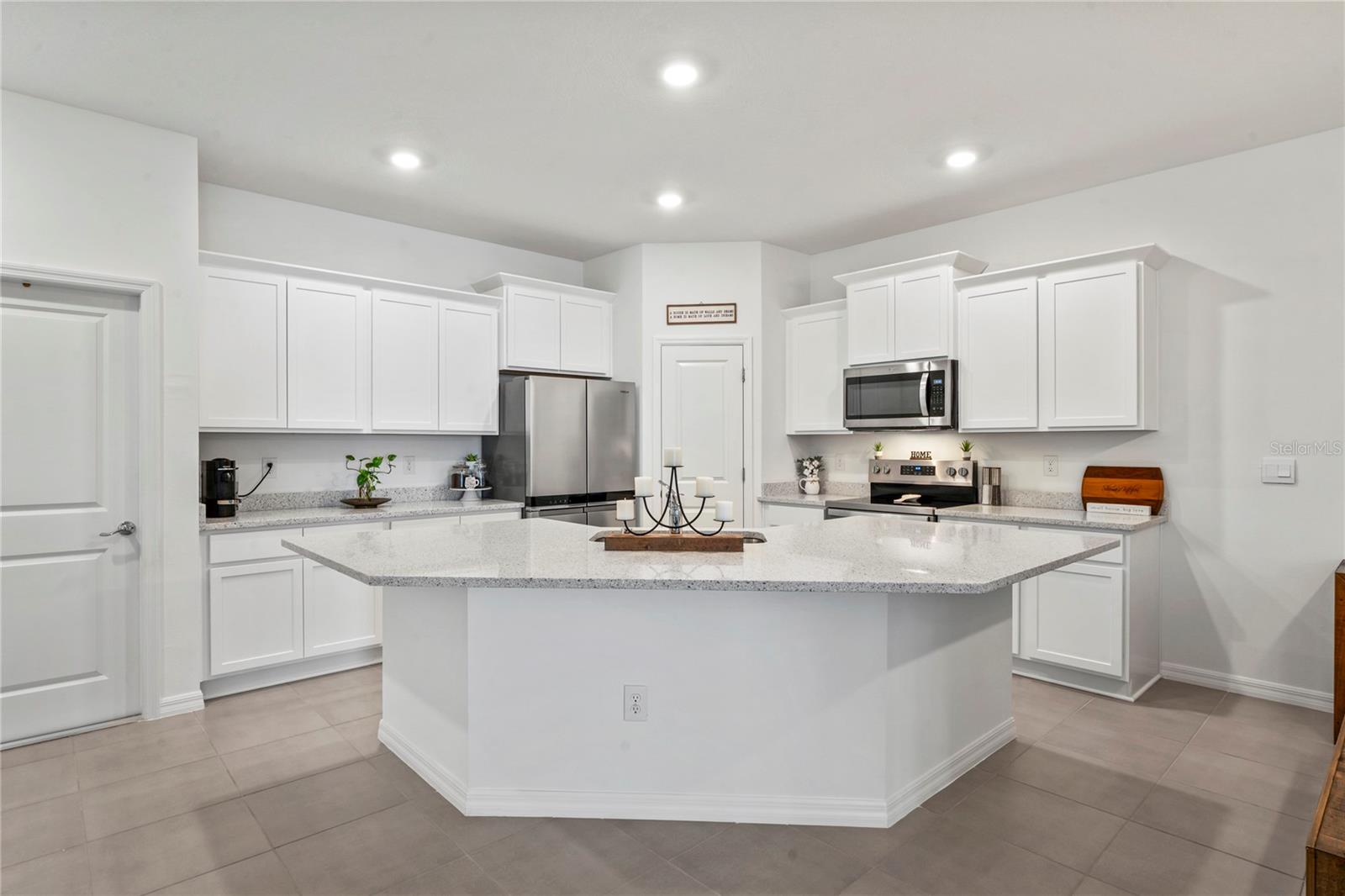 Kitchen View from living room