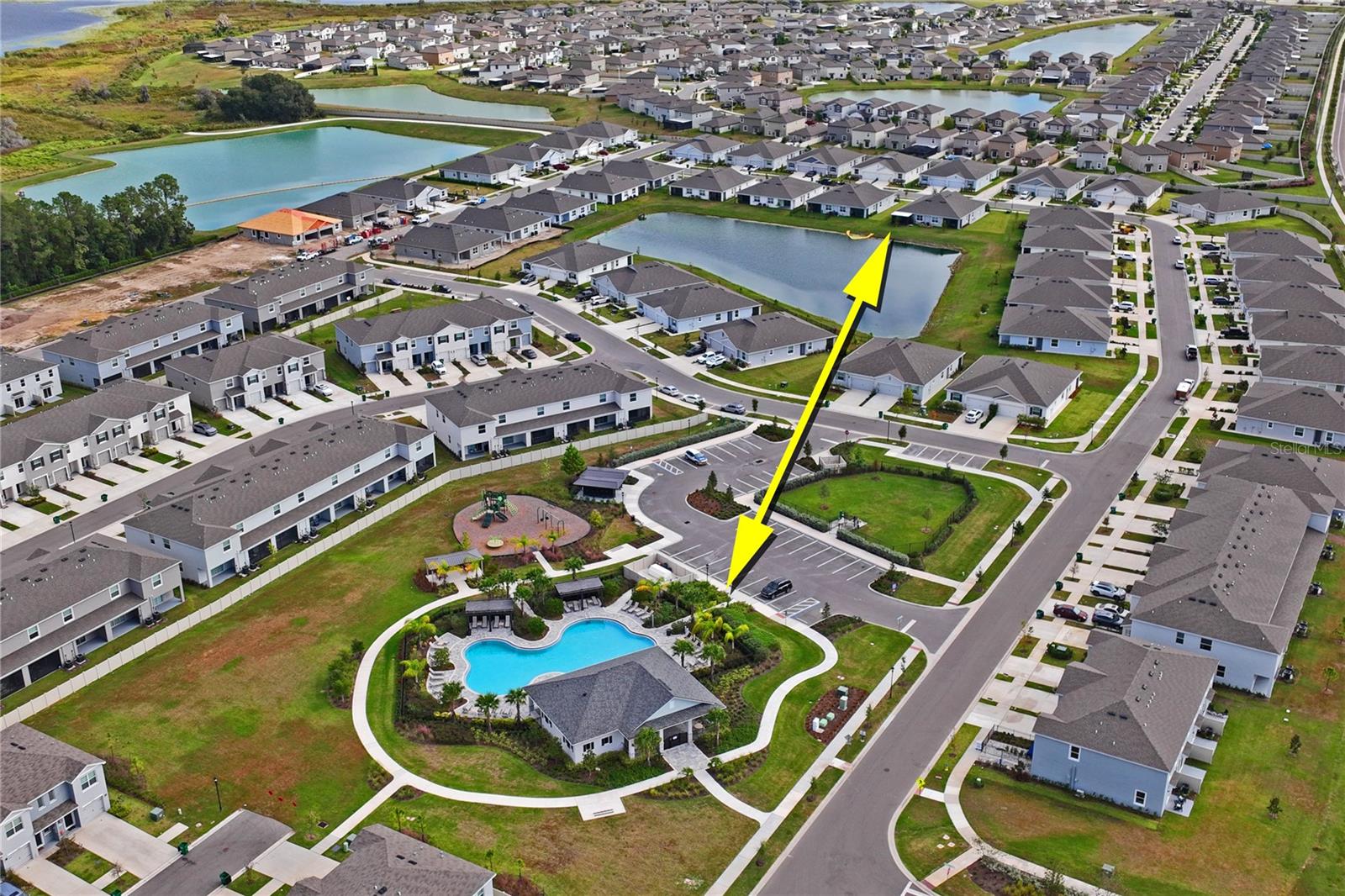 Distance from home to community pool