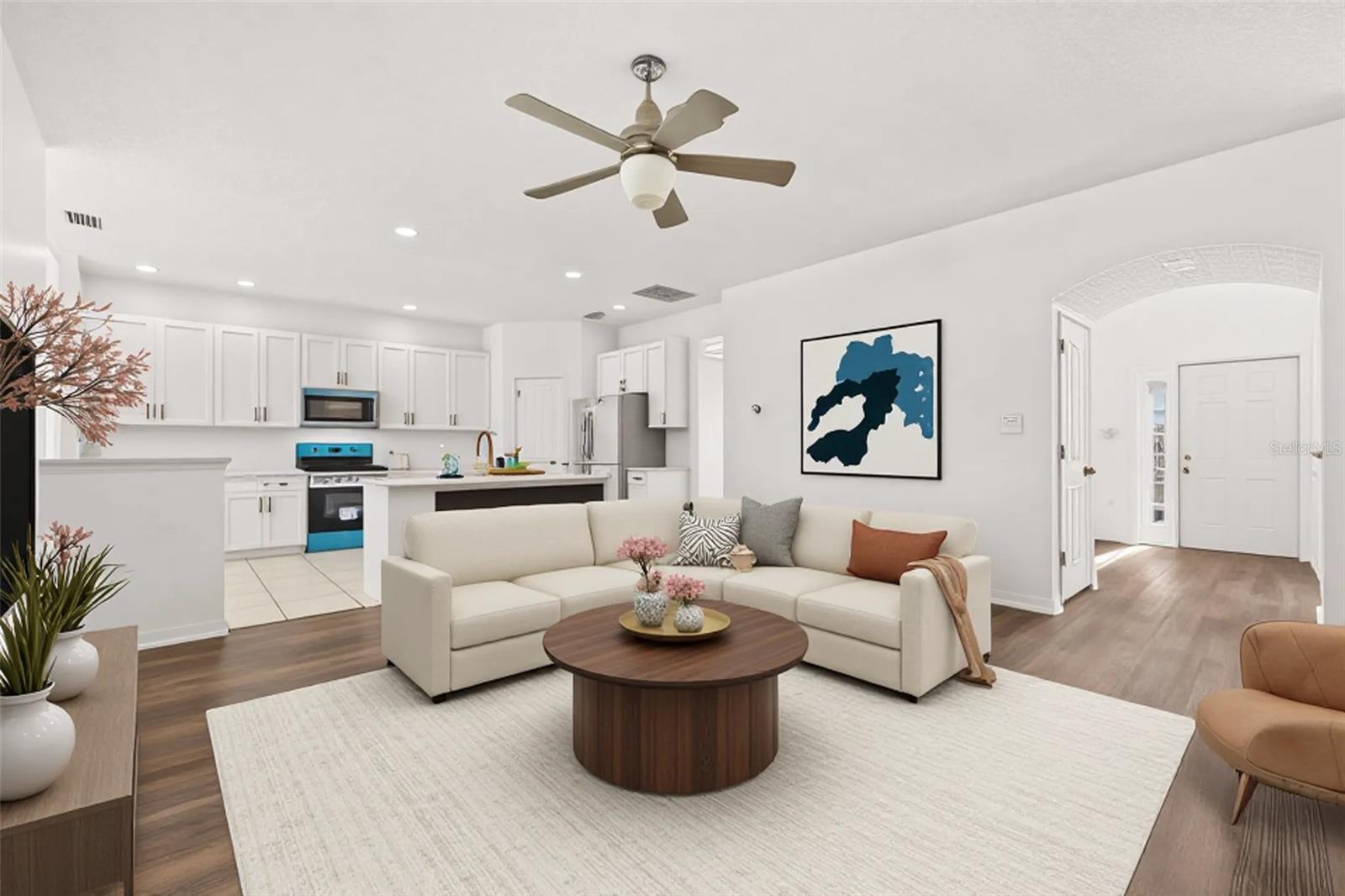 Virtual Staged Living Room