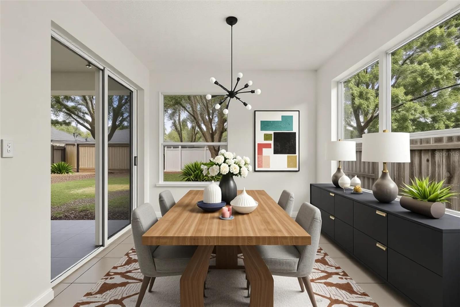 Virtual Staged Breakfast Nook