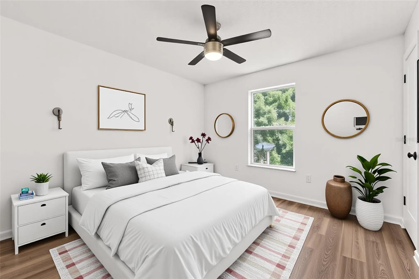 Virtual Staged Second Floor Guest Bedroom 3