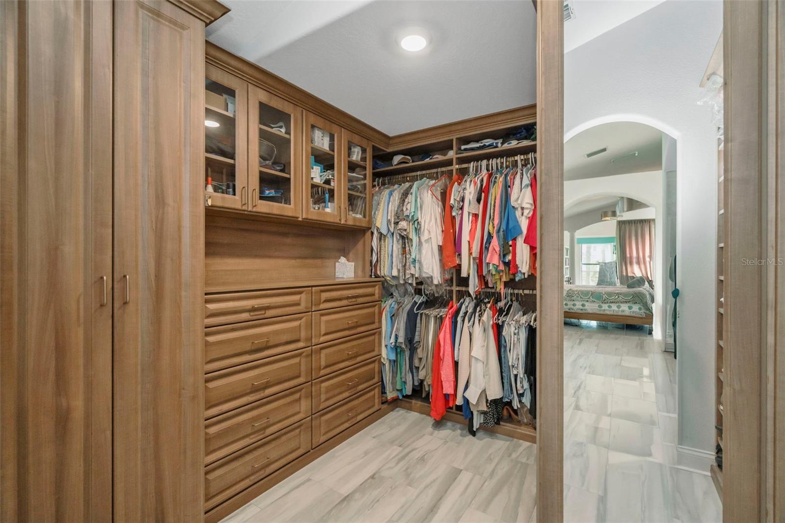 Primary walk in closet