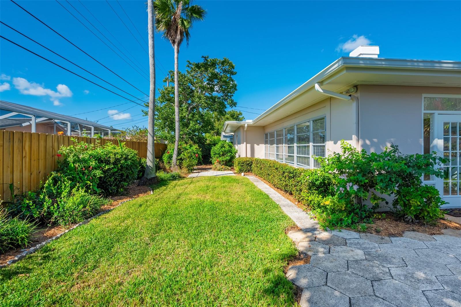 Lush landscaping