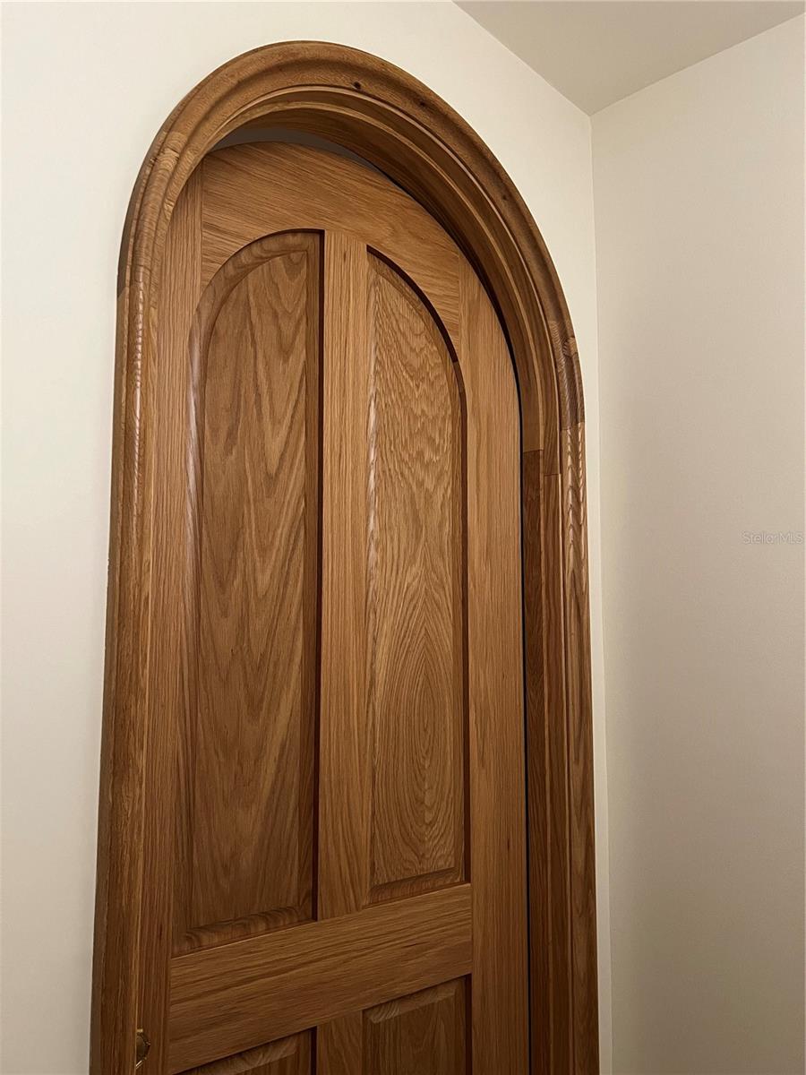 One of many arched doorways.  Before flood