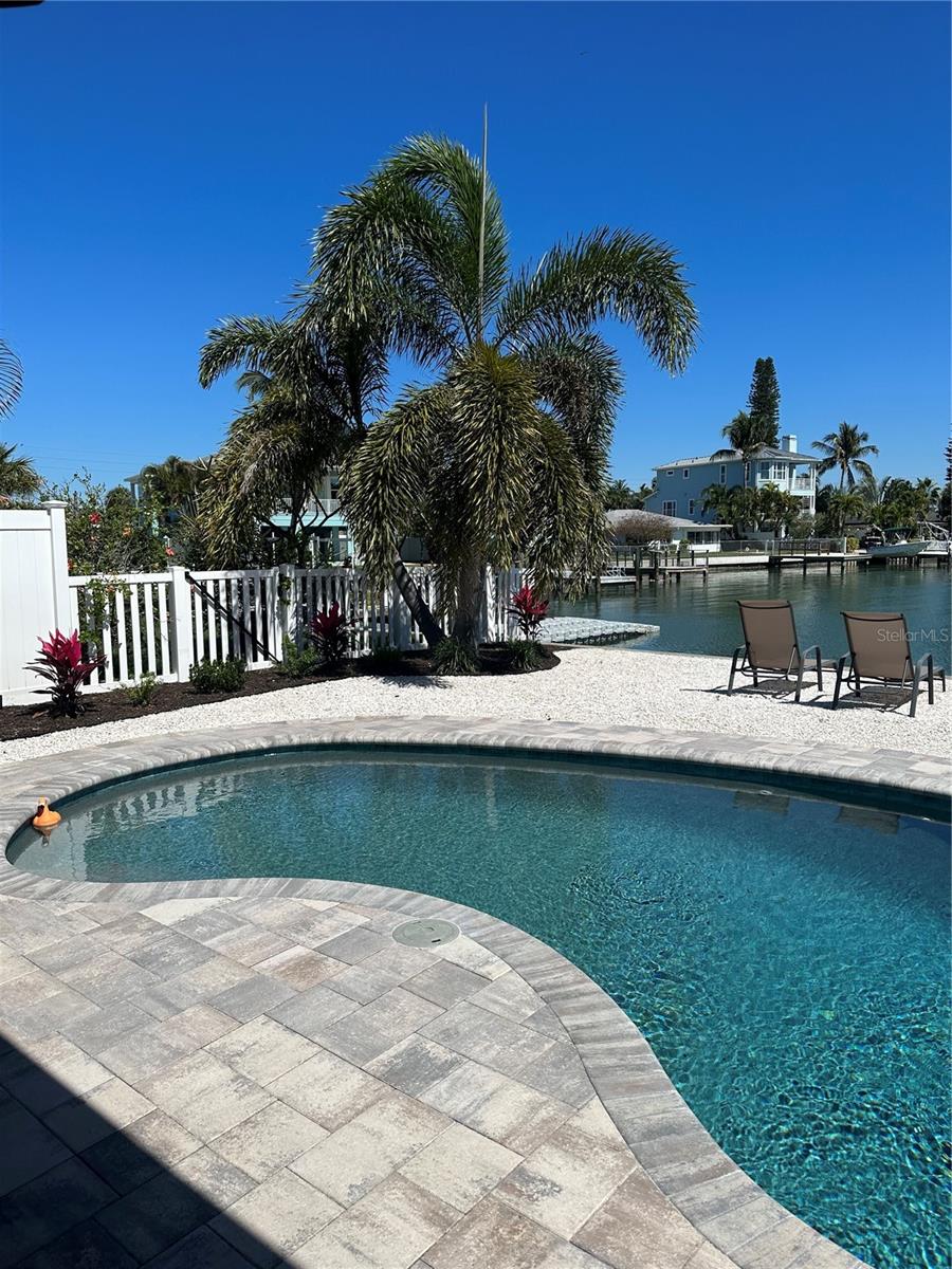 Pre-storm landscaping.