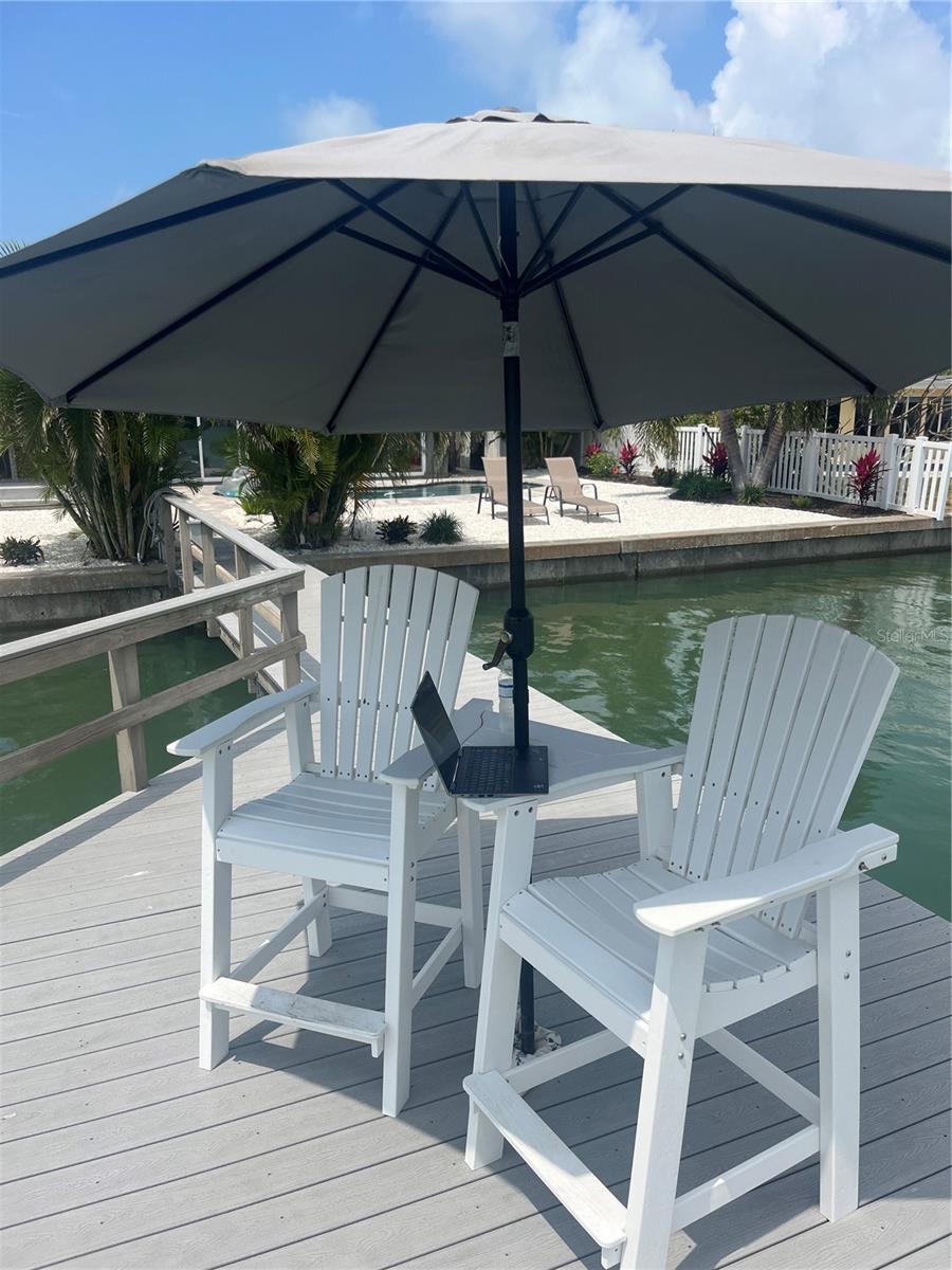 Pre-storm landscaping.