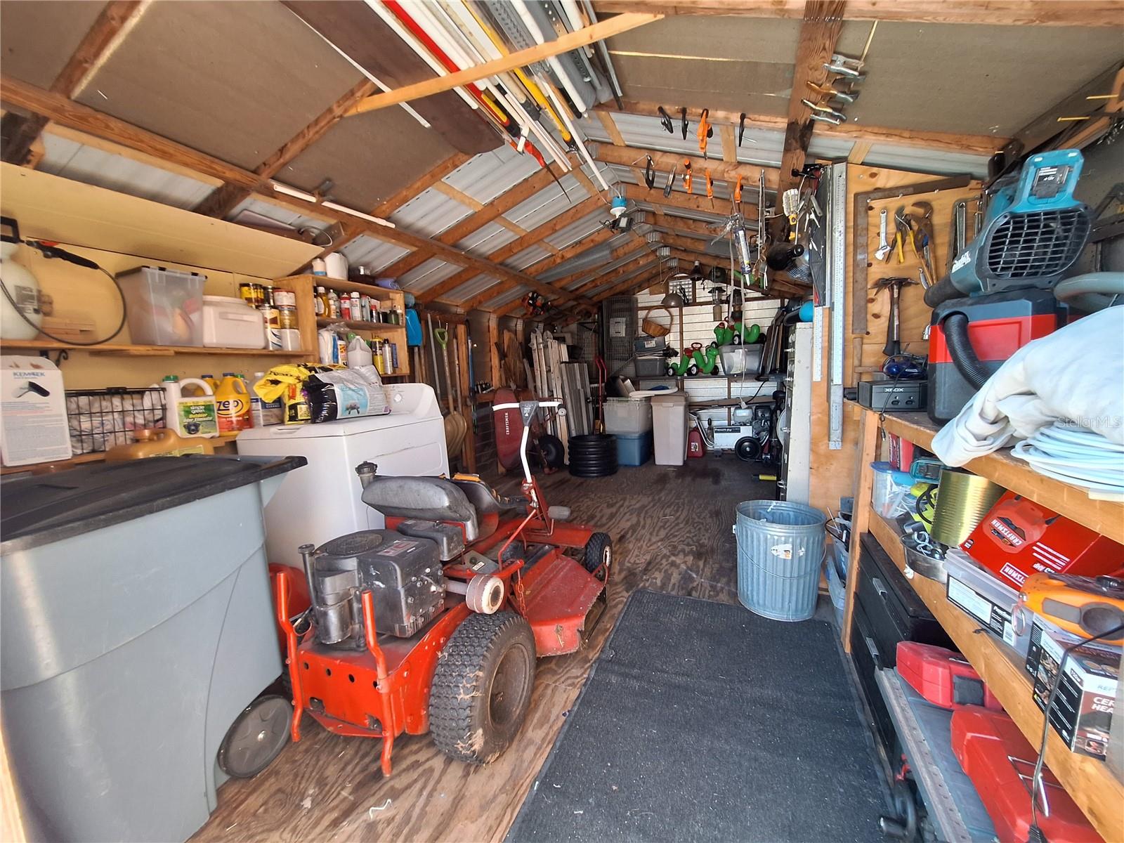 Lots of space to store the toys and have a workshop