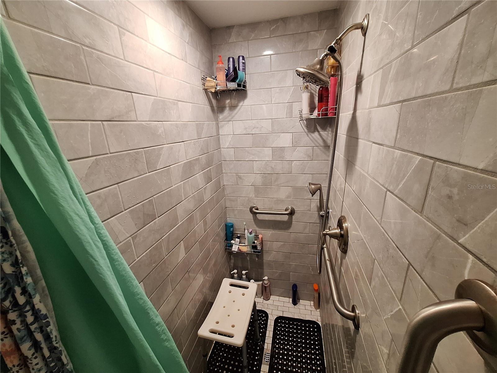 Updated Walk In Shower in Apartment