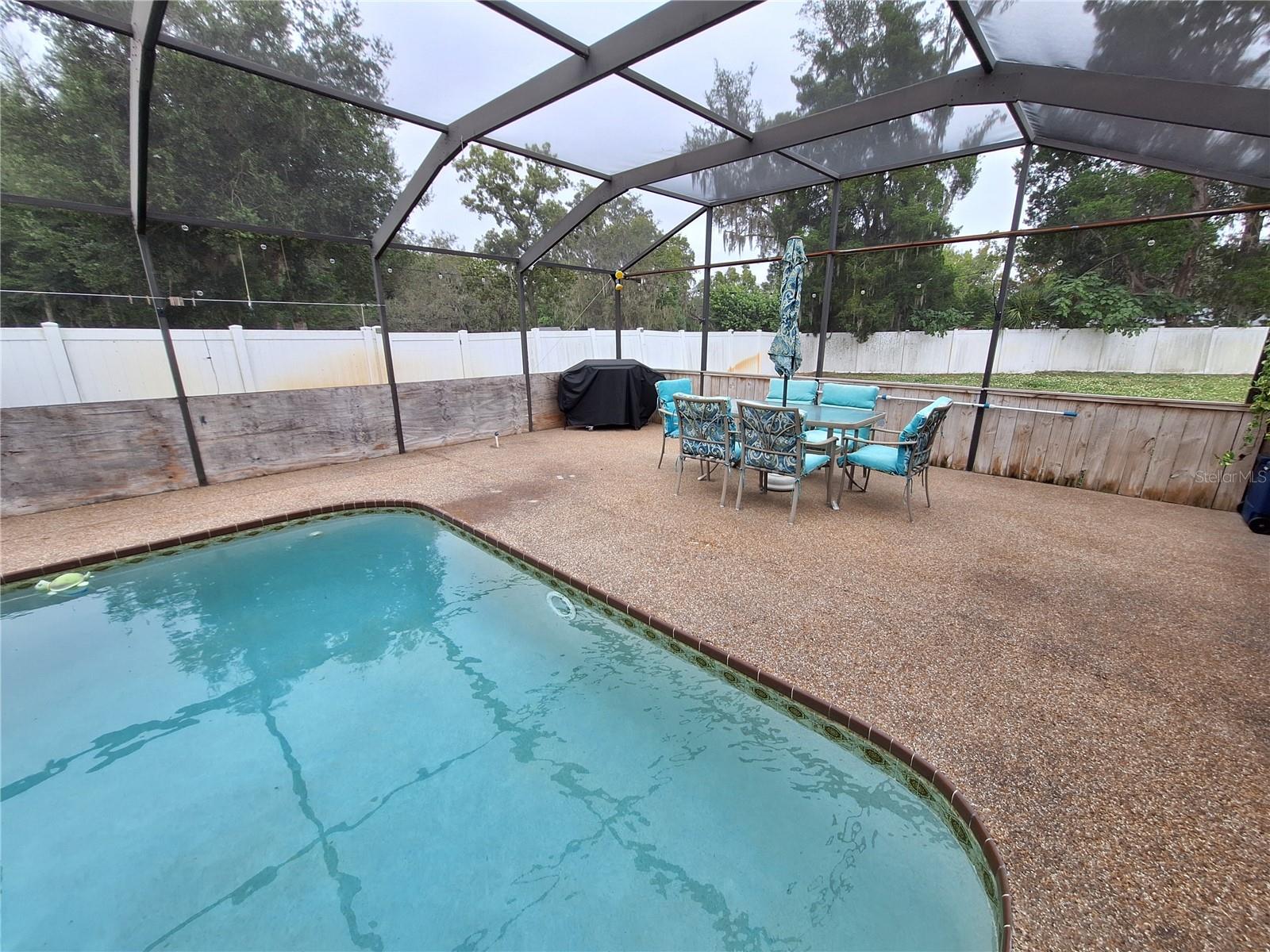 Just look at all the vinyl privacy fencing around the back yard