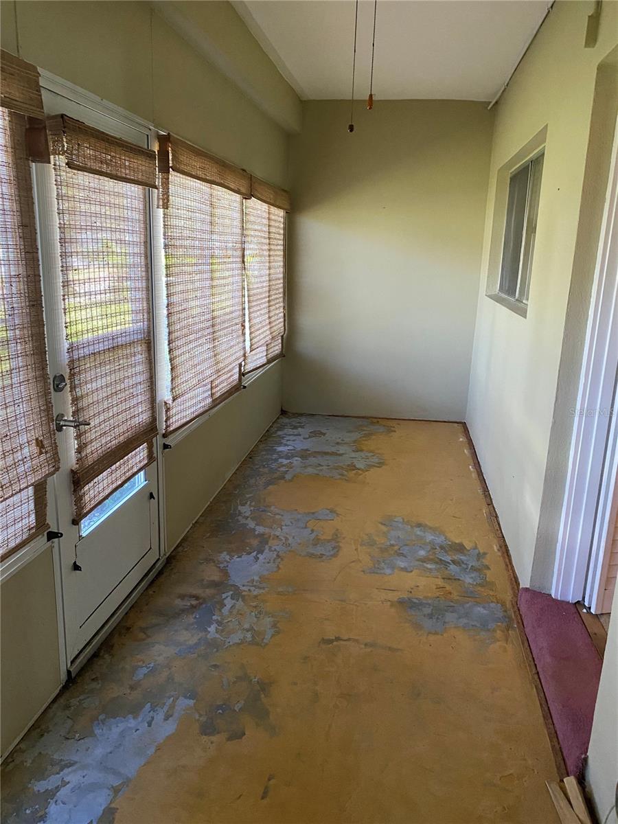 Closed in porch