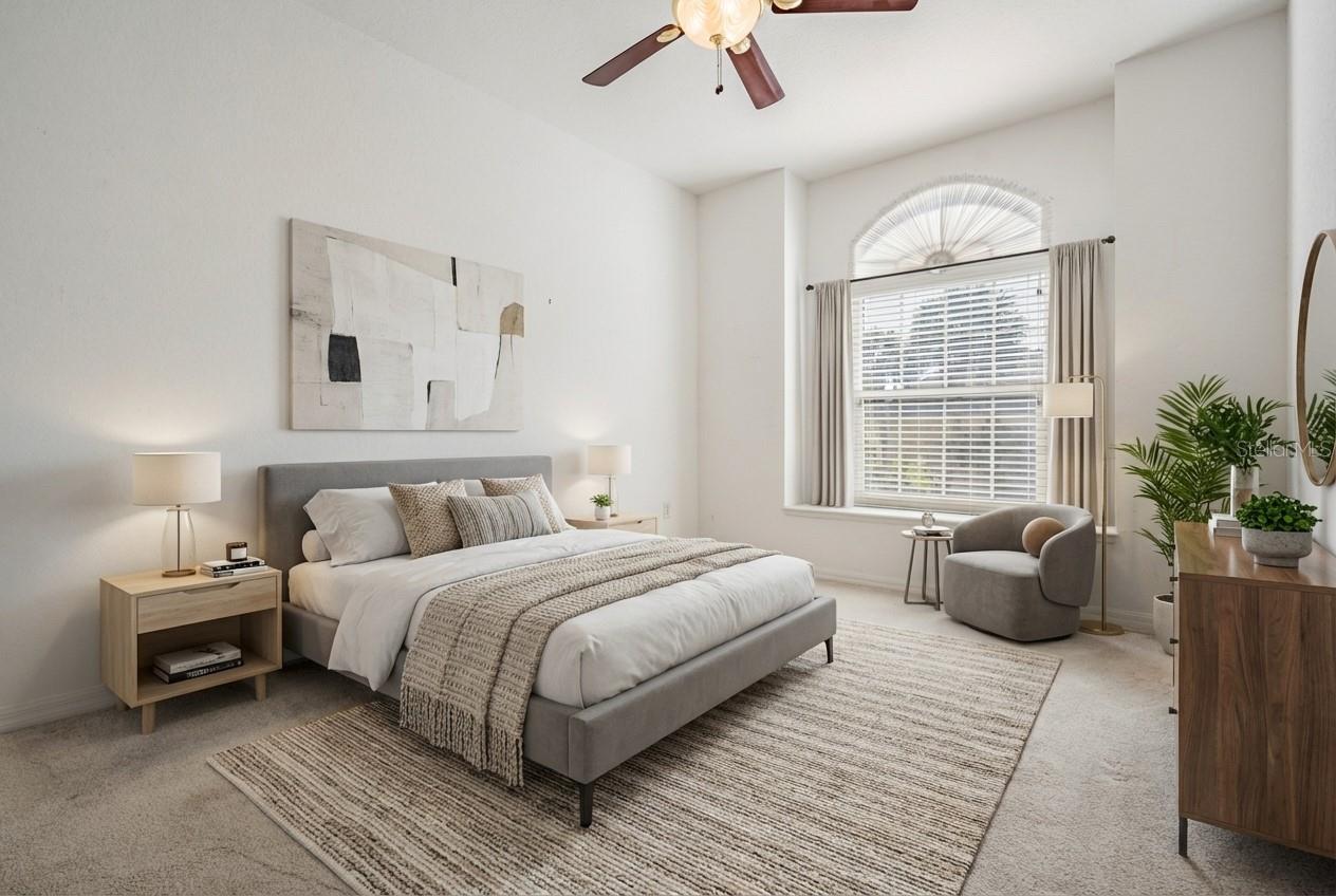 Virtual staging of bedroom 2