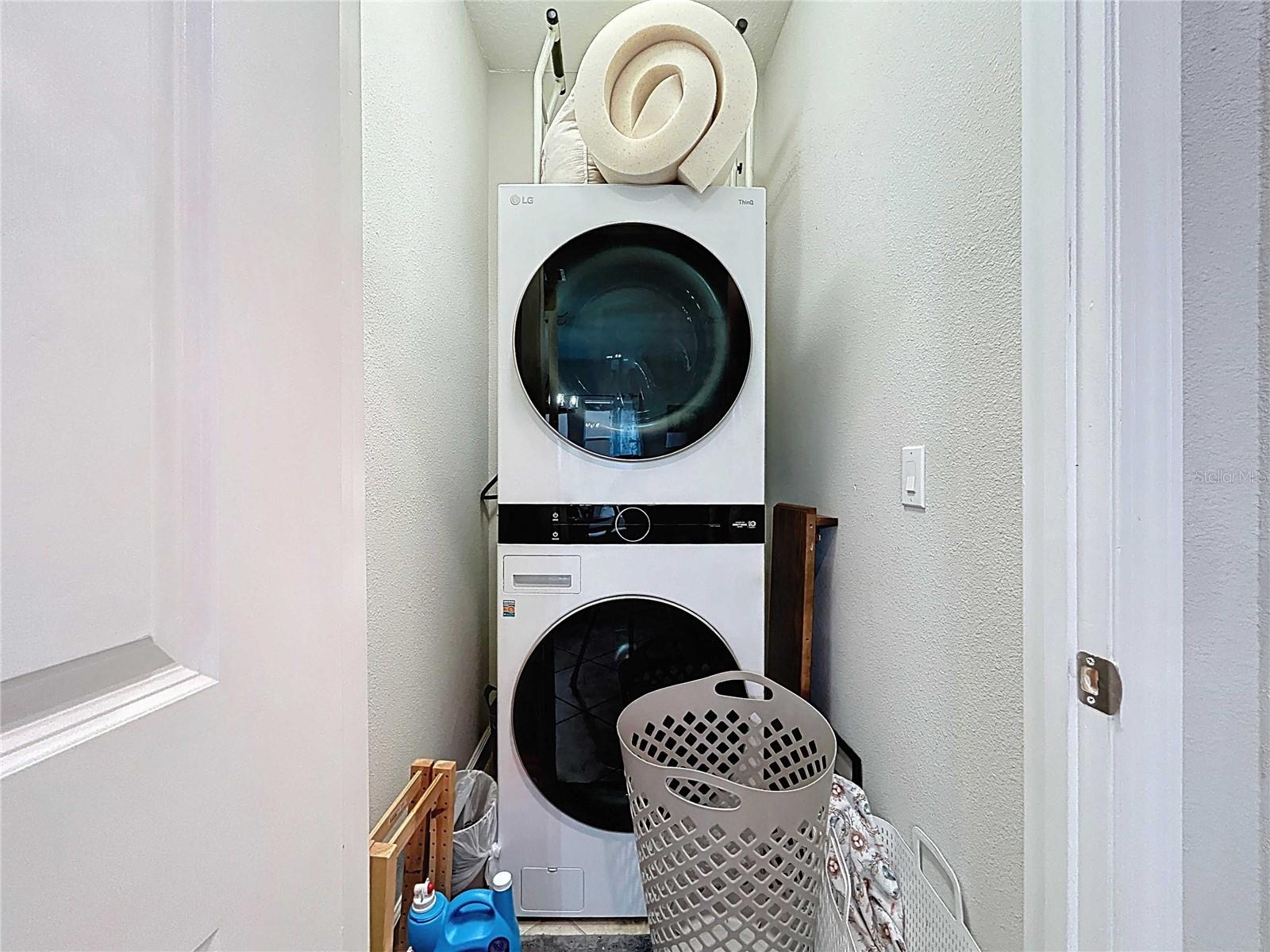 Convenient 1st Floor Laundry Closet next to Primary Suite