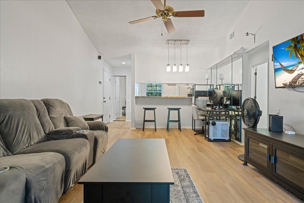 Combination dining room and living room