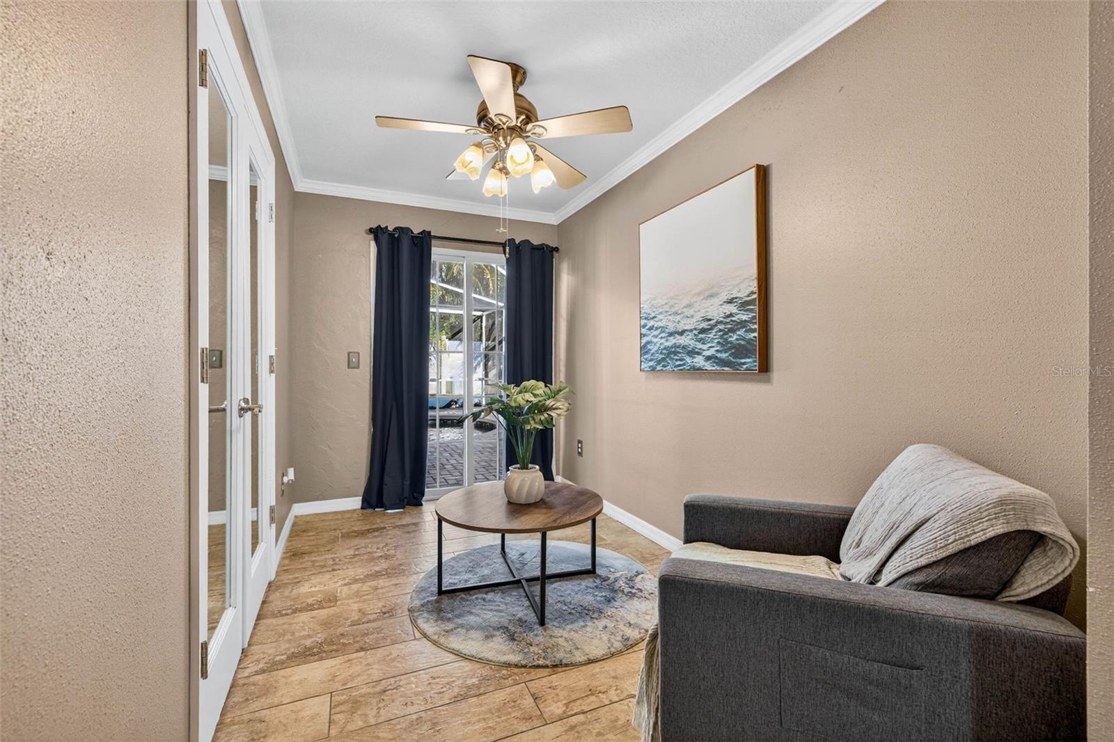 Main bedroom nook and private patio access