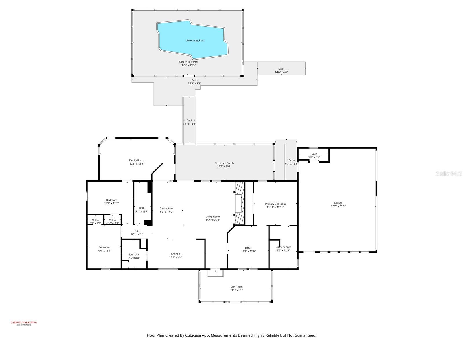 Here's the floor plan of this fabulous home.