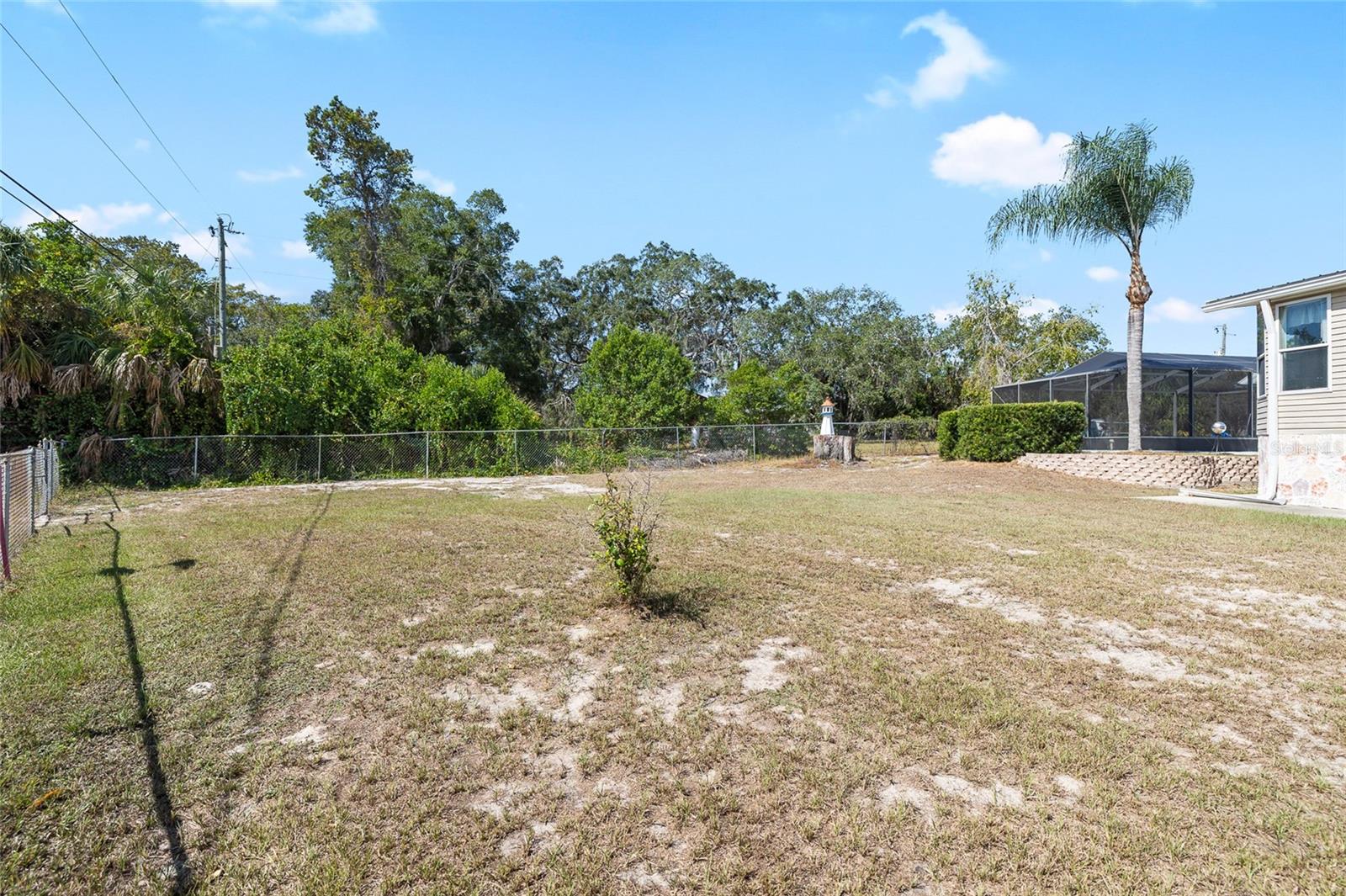 You'll have plenty of privacy and yard with this double lot.