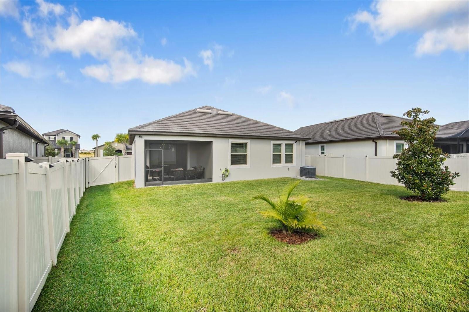 One of the largest backyards in the community, and it is maintenance free
