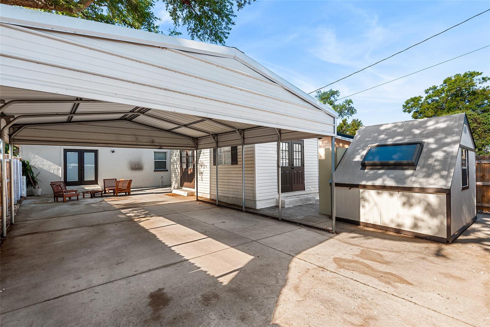 Rear Carport